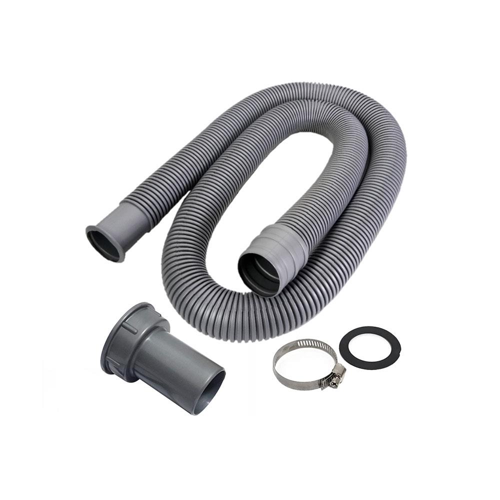 ท่อย่น+แคลมป์รัด PARNO AC03 1.3 ม. สีเทา