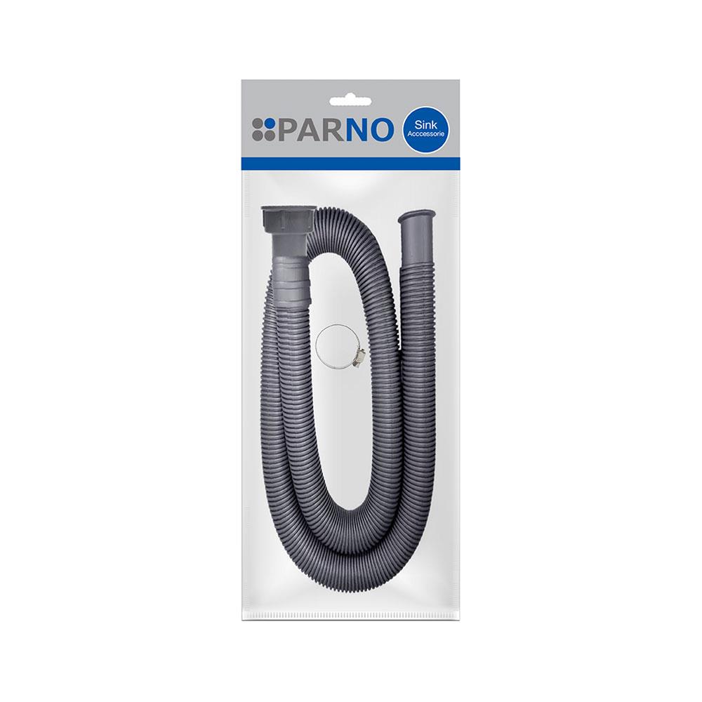 ท่อย่น+แคลมป์รัด PARNO AC03 1.3 ม. สีเทา