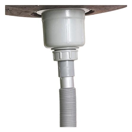 ท่อย่น+แคลมป์รัด PARNO AC03 1.3 ม. สีเทา_1