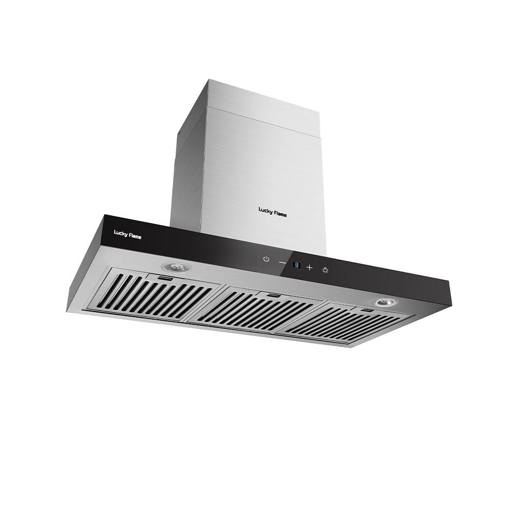 เตาฝัง+เครื่องดูดควัน LUCKY FLAME LGS972+RG971T