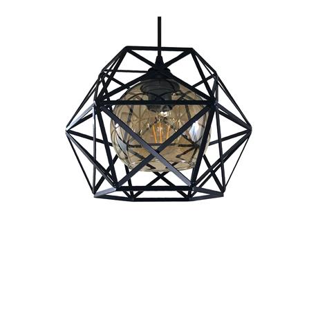 ไฟช่อ CLASSIC EVL HG-33010 สีดำ/ชา 3 หัว_1