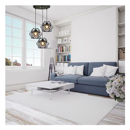 ไฟช่อ CLASSIC EVL HG-33010 สีดำ/ชา 3 หัว_2