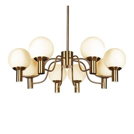 ไฟช่อ CARINI MD21018-8 สีขาว/ทอง 8 หัว_1