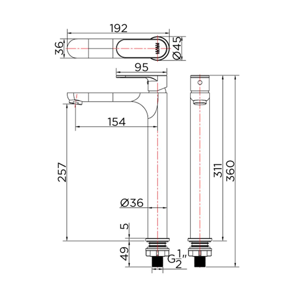ก๊อกอ่างล้างหน้า KARAT FAUCET KF-58-611-50