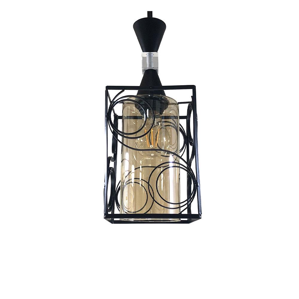 ไฟช่อ CLASSIC EVL HG-33007 ดำ/ชา 3 หัว