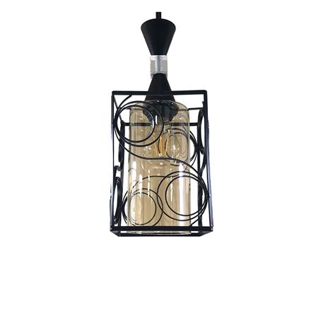 ไฟช่อ CLASSIC EVL HG-33007 ดำ/ชา 3 หัว_1