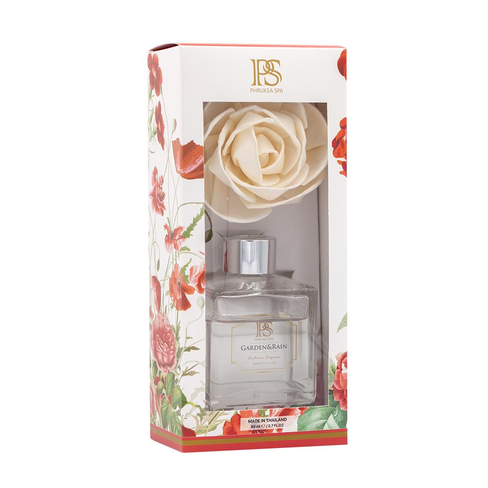 ชุดก้านไม้หอมปรับอากาศ PHRUKSA SPA 80 มล. GARDEN&RAIN