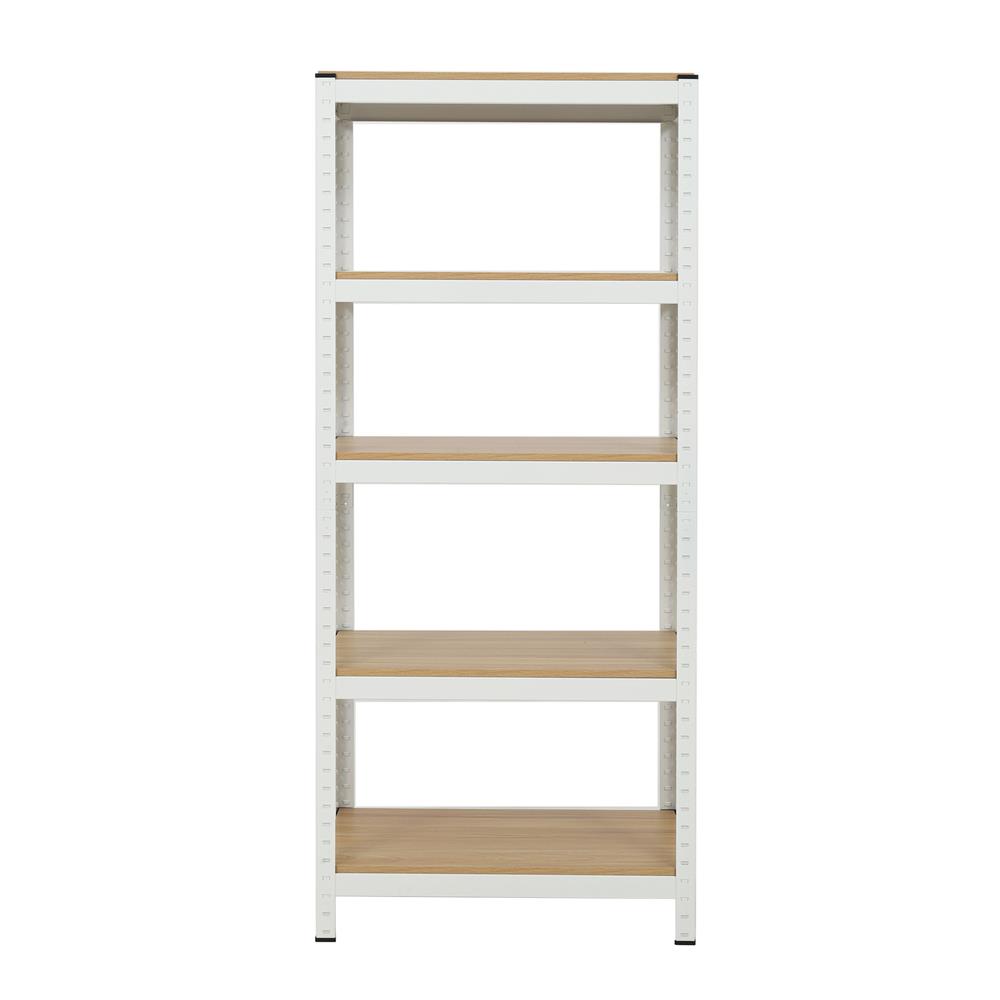 ชั้นวางของ 5 ชั้น FURDINI ZIR สีขาว/ลายไม้อ่อน