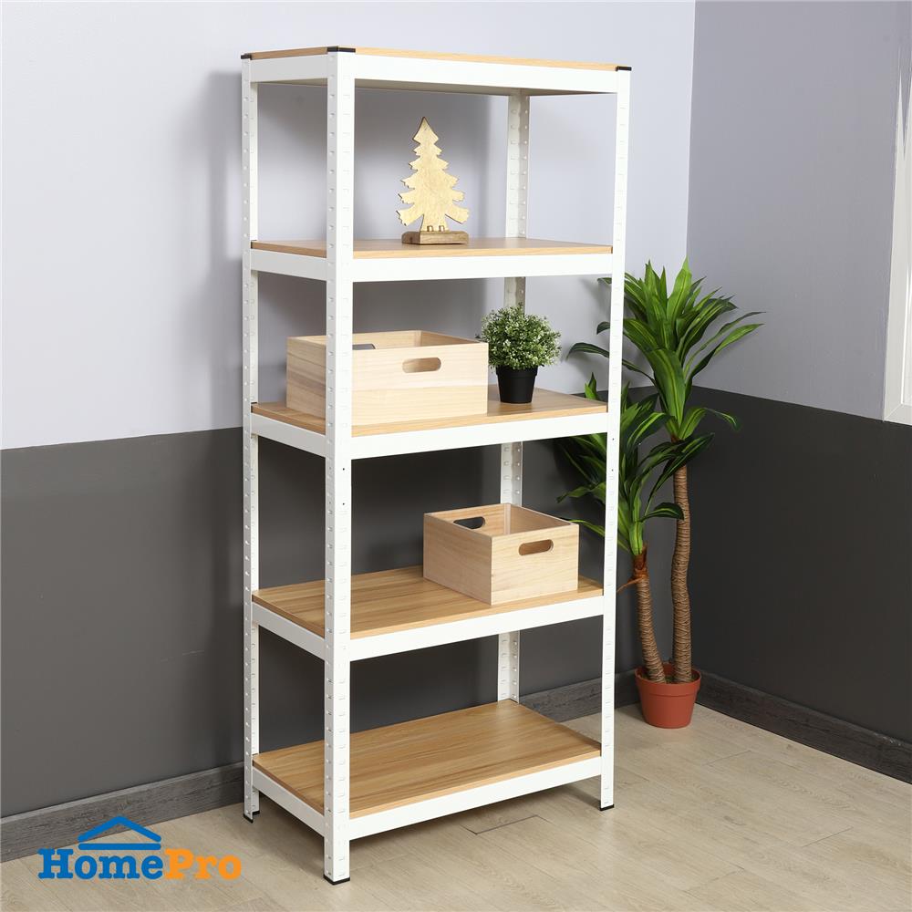 ชั้นวางของ 5 ชั้น FURDINI ZIR สีขาว/ลายไม้อ่อน