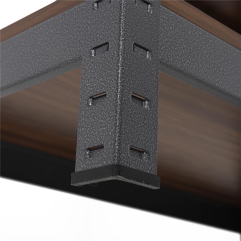 ชั้นวางของ 3 ชั้น FURDINI ZIR สีดำ/ลายไม้เข้ม