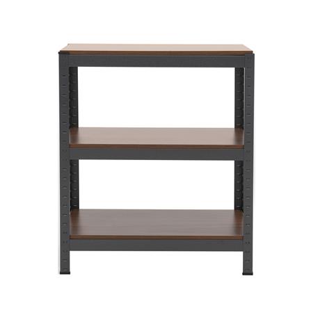 ชั้นวางของ 3 ชั้น FURDINI ZIR สีดำ/ลายไม้เข้ม_1