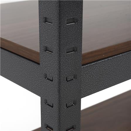 ชั้นวางของ 3 ชั้น FURDINI ZIR สีดำ/ลายไม้เข้ม_3