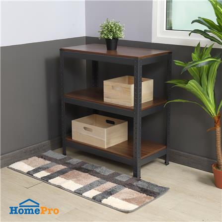 ชั้นวางของ 3 ชั้น FURDINI ZIR สีดำ/ลายไม้เข้ม_6