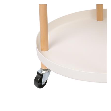 ชั้นวางของ 3 ชั้น มีล้อ STACKO RONDA 48x48x86 ซม. สีขาว_3