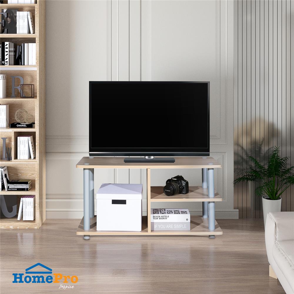 ชั้นวางทีวี FURDINI MINUS 80 ซม. สีไวท์โอ๊ค/เทา