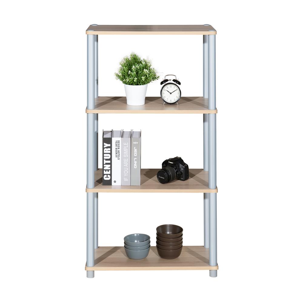 ชั้นวางของ 4 ชั้น FURDINI MINUS สีไวท์โอ๊ค/เทา