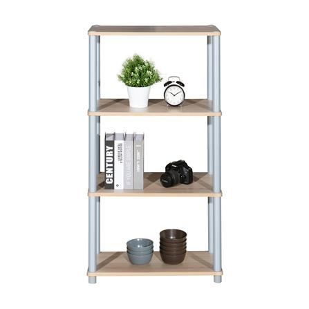 ชั้นวางของ 4 ชั้น FURDINI MINUS สีไวท์โอ๊ค/เทา_2