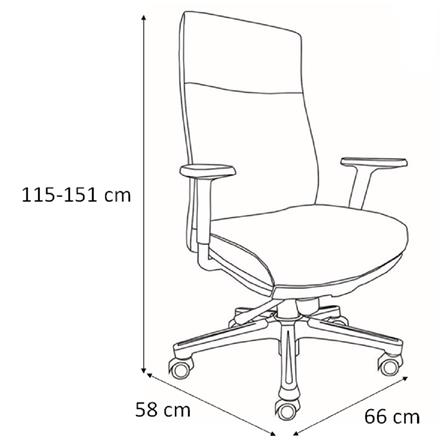 เก้าอี้สำนักงาน FURDINI EMINENT สีเทา_14