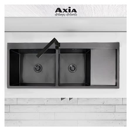 ซิงค์ฝัง 2 หลุม 1 ที่พัก AXIA MIDNIGHT 12051 สีดำ_2