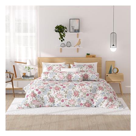 ชุดผ้าปูที่นอน 6 ฟุต 5 ชิ้น FROLINA MICROTEX DF022