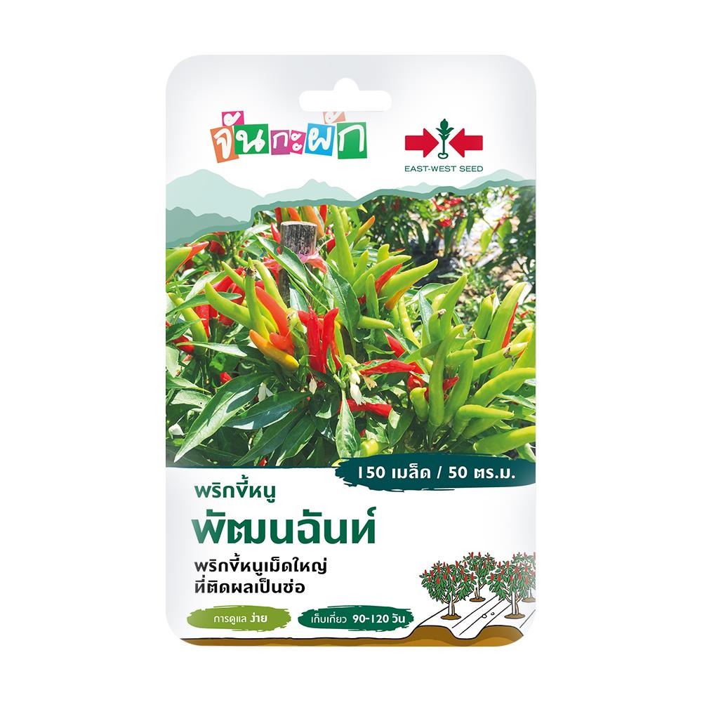 เมล็ดพันธุ์ พริกขี้หนู พัฒนฉันท์ ศรแดง 150 เมล็ด