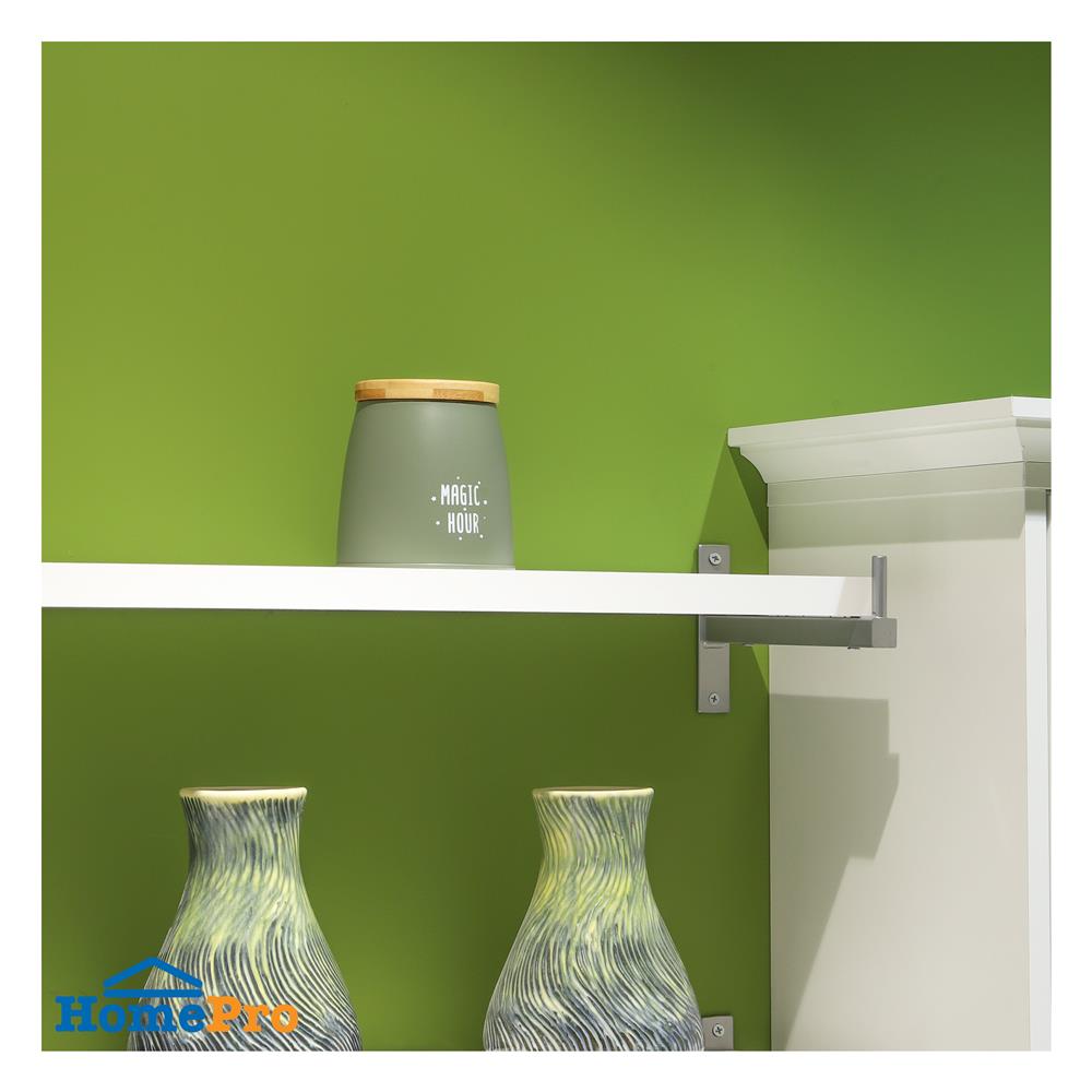 ขวดโหลกลมฝาดึง KECH WOODEN S 0.65 ลิตร สีเขียว