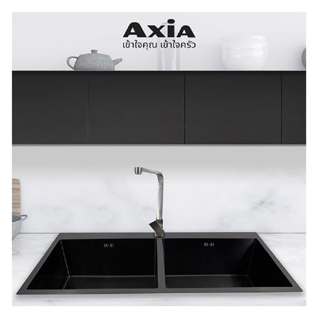 ซิงค์ฝัง 2 หลุม AXIA MIDNIGHT 4646 สีดำ_2