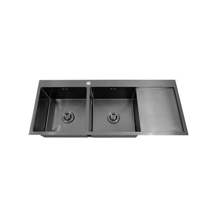 ซิงค์ฝัง 2 หลุม 1 ที่พัก AXIA MIDNIGHT 12050 สีดำ