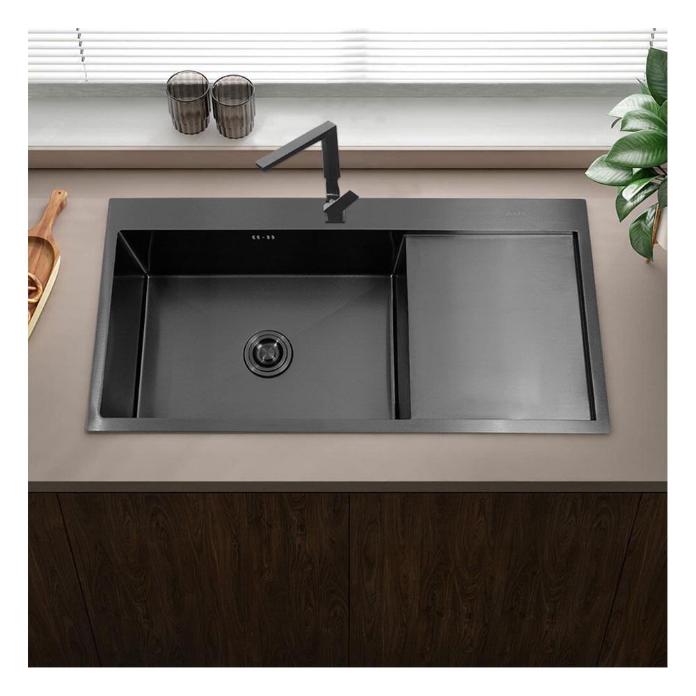 ซิงค์ฝัง 1 หลุม 1 ที่พัก AXIA MIDNIGHT 10050 สีดำ