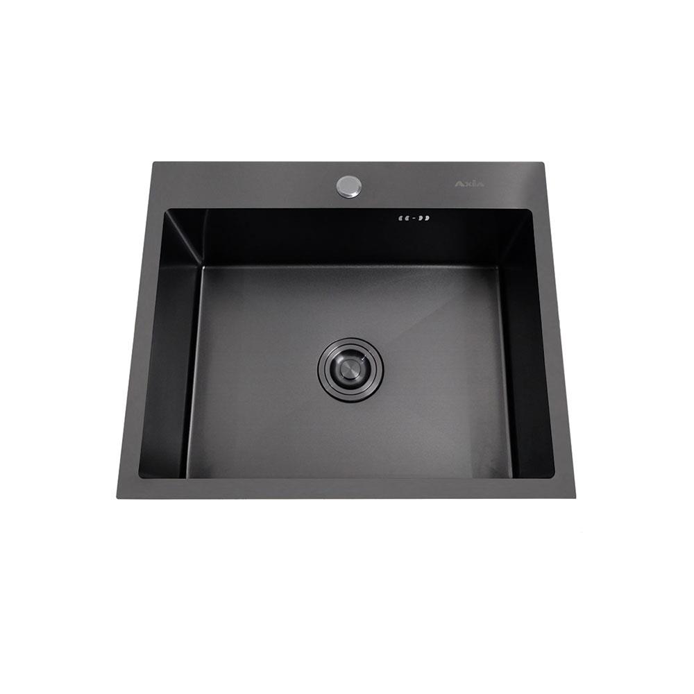 ซิงค์ฝัง 1 หลุม AXIA MIDNIGHT 6050 สีดำ