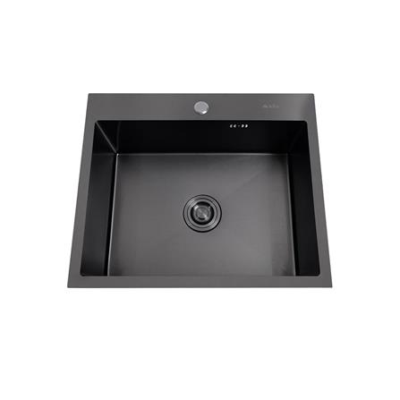 ซิงค์ฝัง 1 หลุม AXIA MIDNIGHT 6050 สีดำ_0