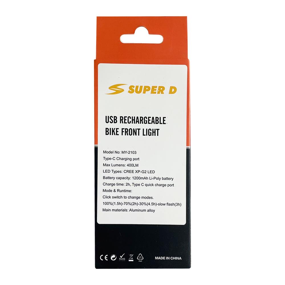 ไฟหน้าจักรยาน SUPER D MY-2103