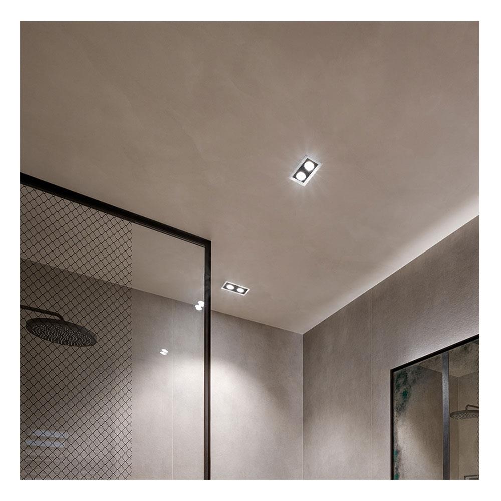 ดาวน์ไลท์ LUMAX 24-04939 8.07 นิ้ว สีขาว/ดำ เหลี่ยม