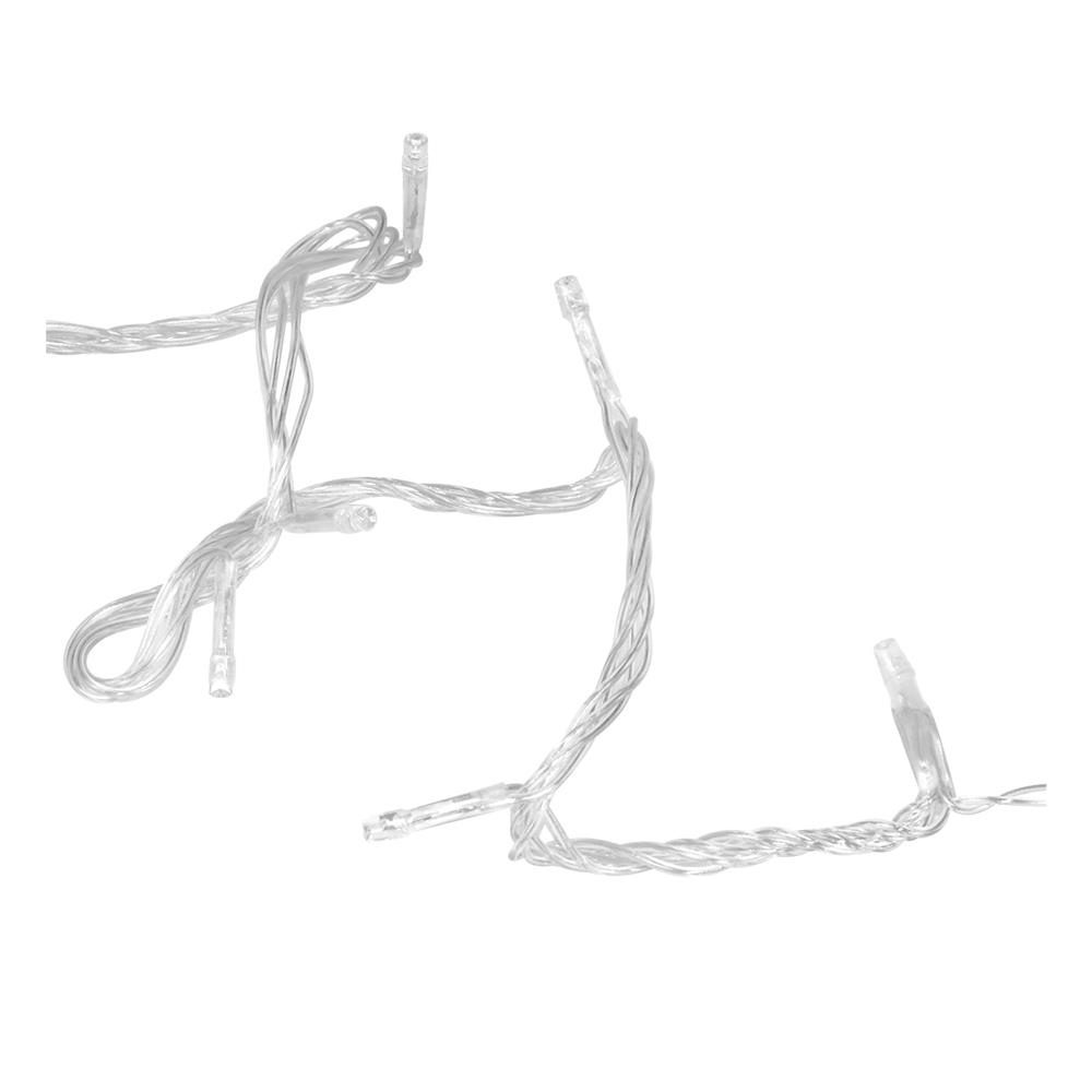 ไฟกะพริบ LED CARINI สายขาวใส 10 เมตร WARM WHITE