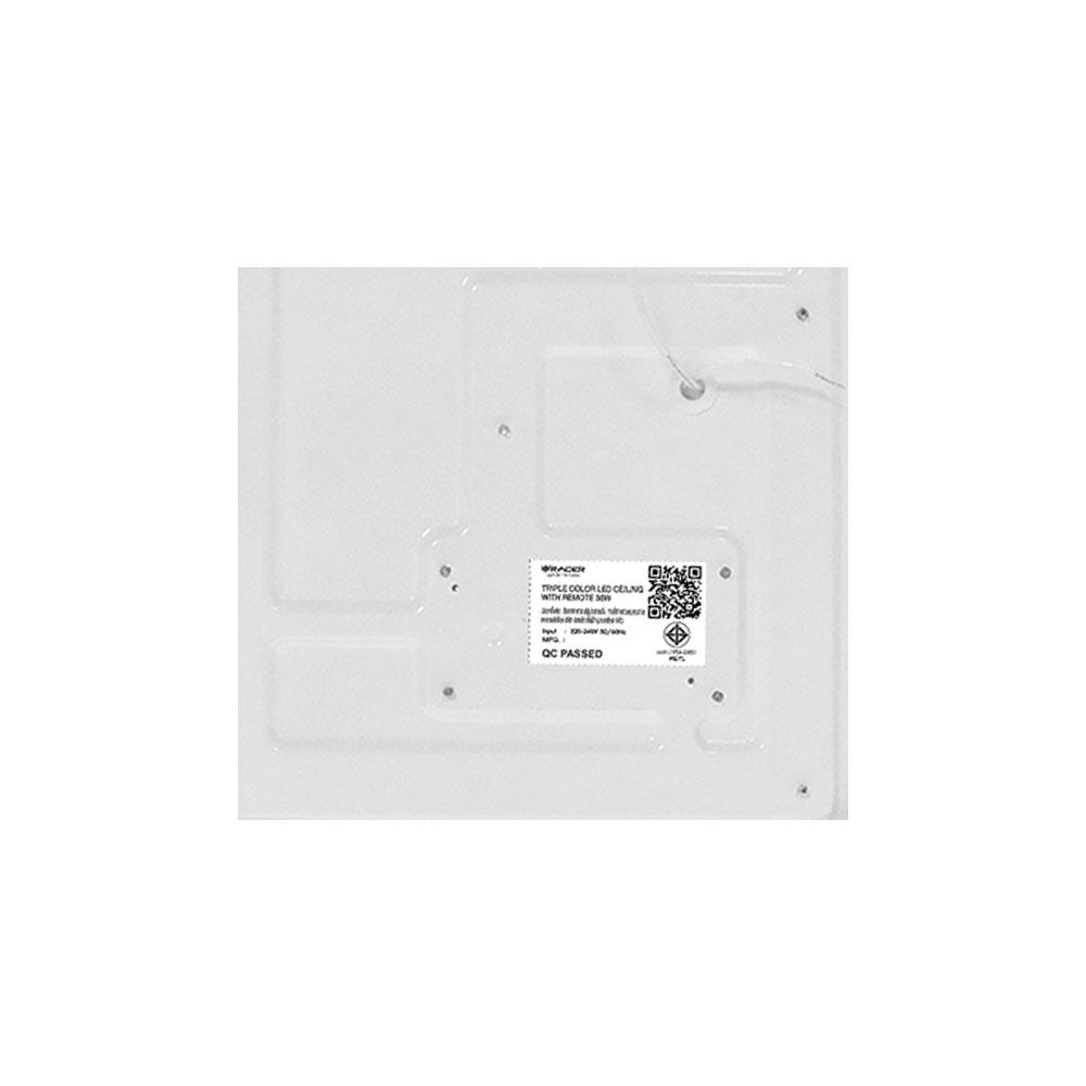 ไฟเพดาน LED RACER TRIPLE COLOR REMOTE 14 นิ้ว 36 วัตต์ DAYLIGHT/COOL WHITE/WARM WHITE สีขาว