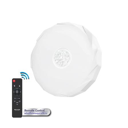 ไฟเพดาน LED RACER TRIPLE COLOR REMOTE 14 นิ้ว 36 วัตต์ DAYLIGHT/COOL WHITE/WARM WHITE สีขาว_0