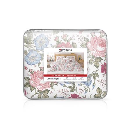 ชุดผ้าปูที่นอน 6 ฟุต 6 ชิ้น FROLINA MICROTEX DF022_3
