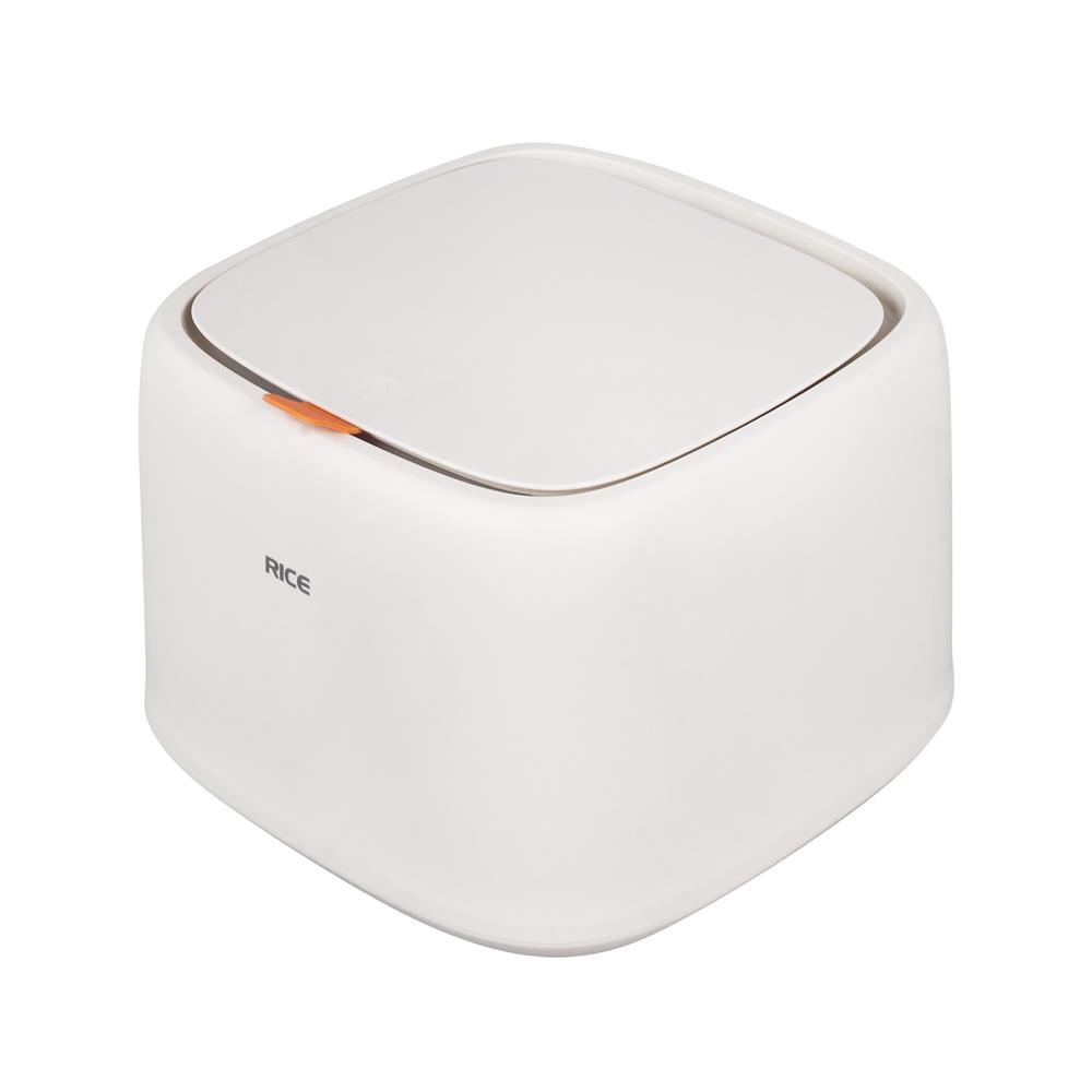 ถังข้าวสารพลาสติก 10 กก. + ถ้วยตวง KECH RICE สีขาว