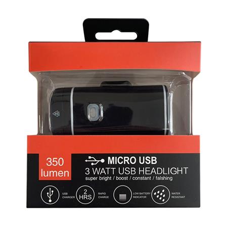 ไฟหน้าจักรยาน RAYPAL 2295 สีดำ_3