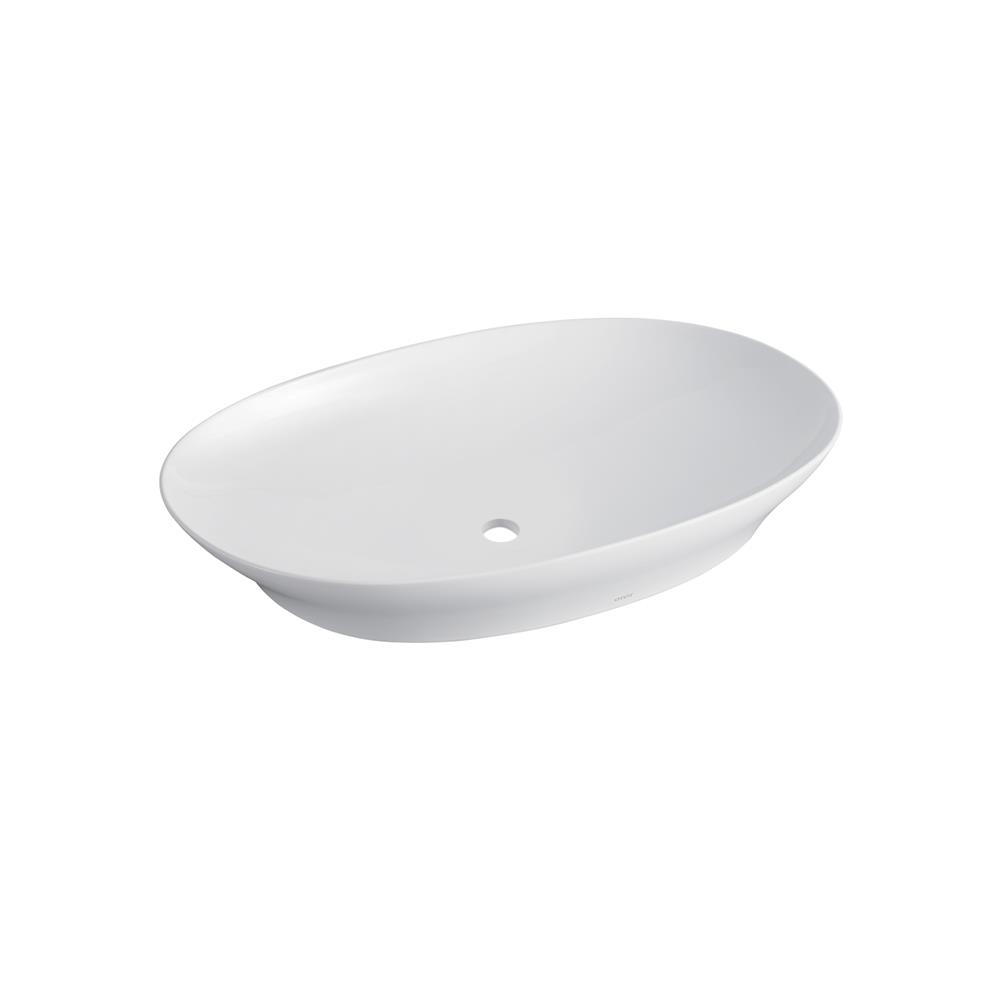 อ่างล้างหน้าวางบนเคาน์เตอร์ TOTO LW4706 สีขาว