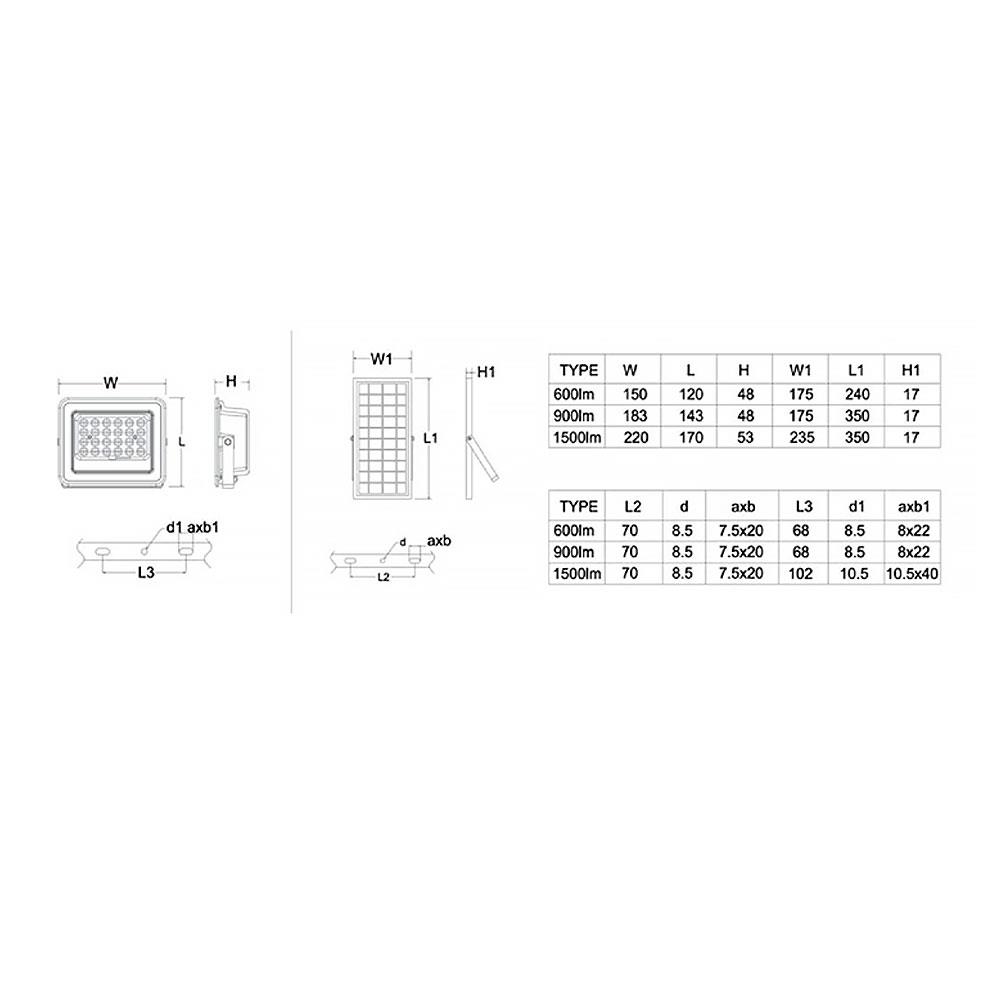 ไฟสปอทไลท์ SOLAR PHILIPS BVC080 LED15/765 150 วัตต์ DAYLIGHT สีเทา