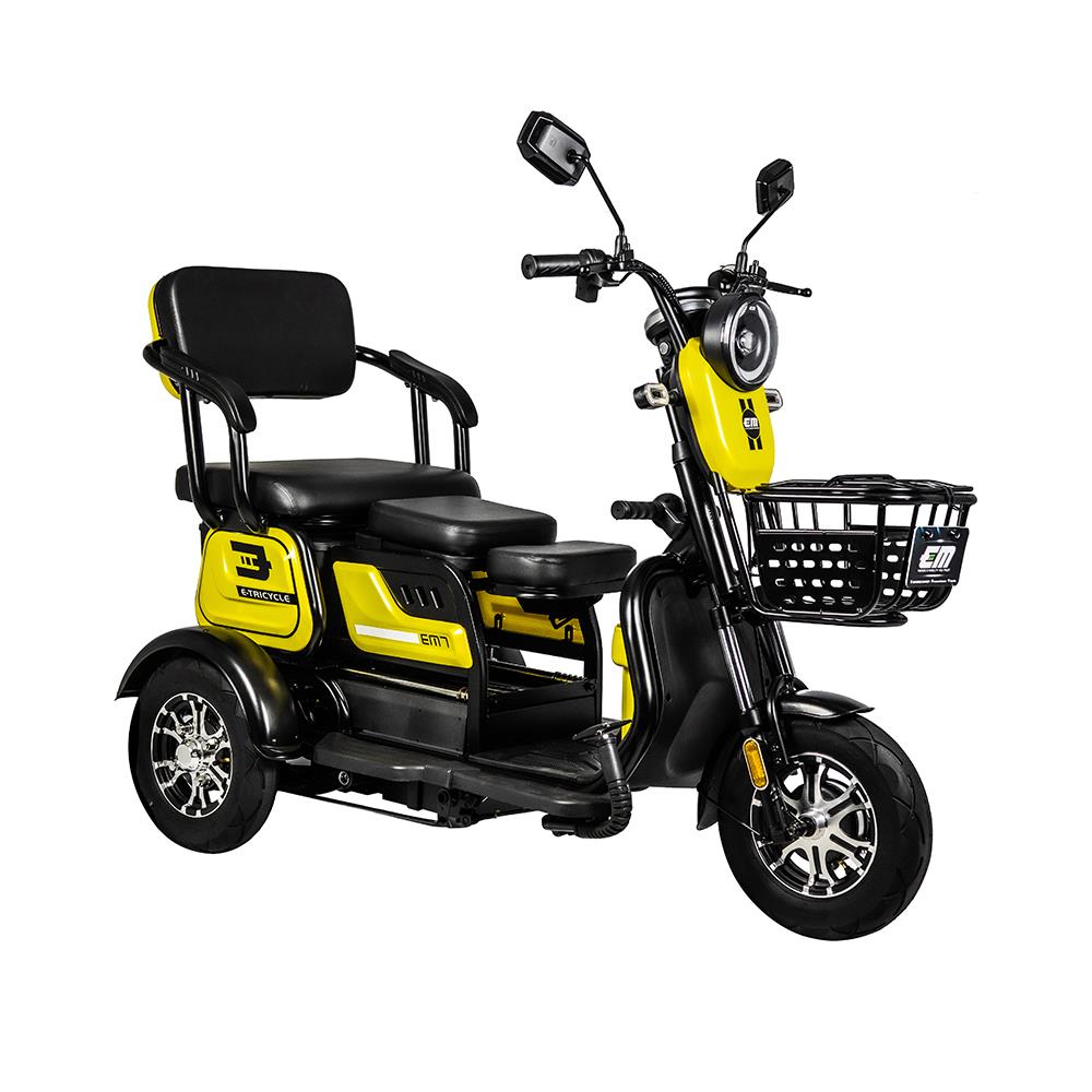 สกู๊ตเตอร์ไฟฟ้า 3 ล้อ EM 7 สีเหลือง