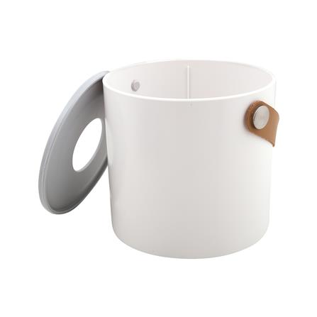 กล่องทิชชูม้วน หูหิ้วหนัง KECH สีขาว_3