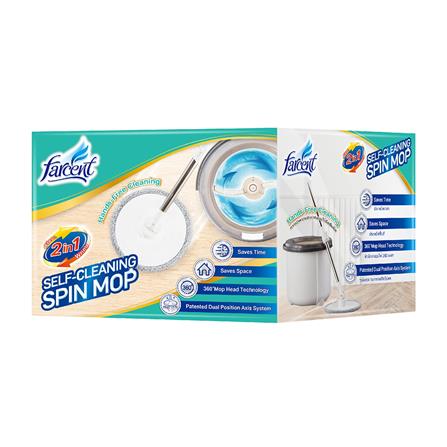 ชุดอุปกรณ์ถังปั่นพร้อมไม้ม็อบ FARCENT SELF-CLEANING_2