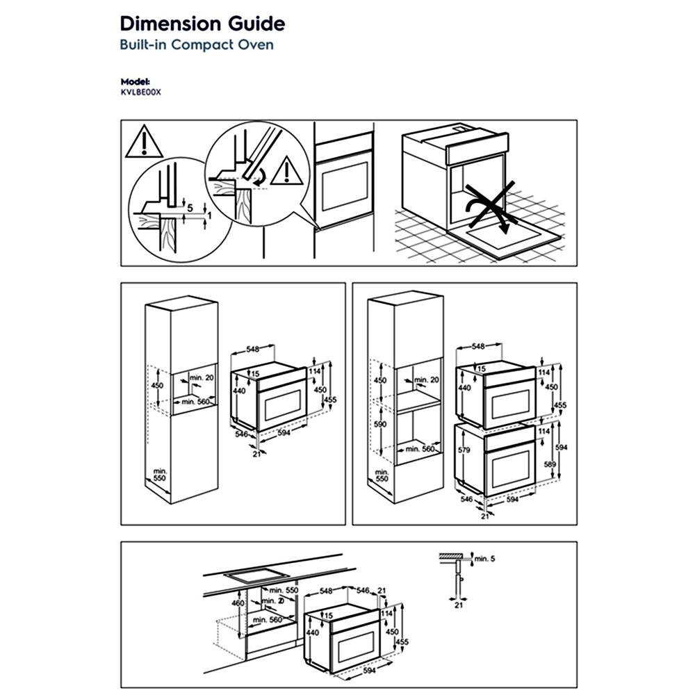 เตาอบฝังดิจิตอล ELECTROLUX KVLBE00X