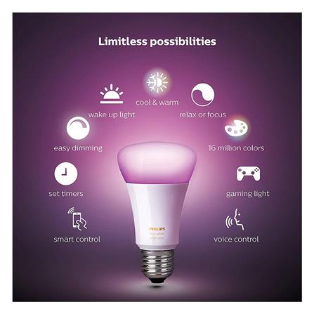หลอด LED PHILIPS HUE BULB A60 7.5 วัตต์ RGB E27_4