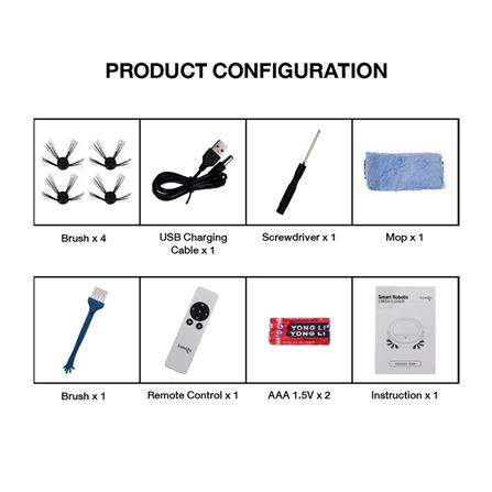 เครื่องดูดฝุ่นหุ่นยนต์ LUMIRA LRC-03 สีขาว_2