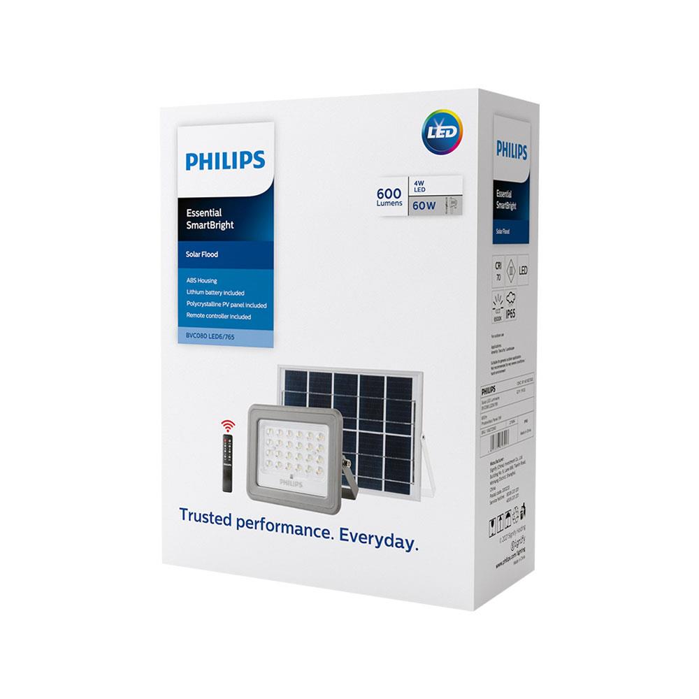 ไฟสปอทไลท์ SOLAR PHILIPS BVC080 LED6/765 60 วัตต์ DAYLIGHT สีเทา