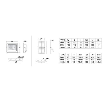 ไฟสปอทไลท์ SOLAR PHILIPS BVC080 LED6/765 60 วัตต์ DAYLIGHT สีเทา_6