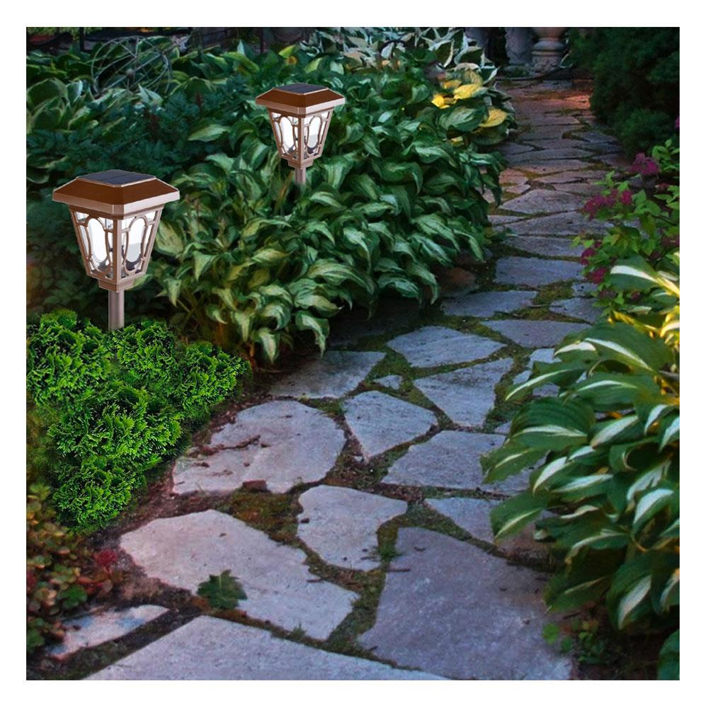 ไฟจัดสวน SOLAR LUMAX 58-00312 6 วัตต์ วอร์มไวท์ สีน้ำตาล